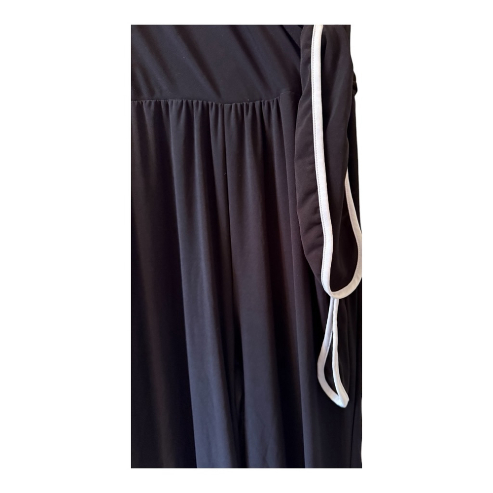 Annalee + Hope NWT Black White V-Neck Sleeveless Wide Leg Jumpsuit S - Picture 6 of 11